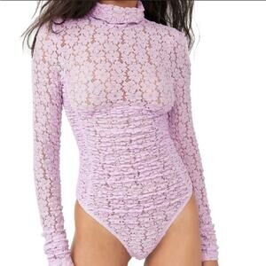 NWT! FREE PEOPLE Day N Night Lace Bodysuit Size: Small